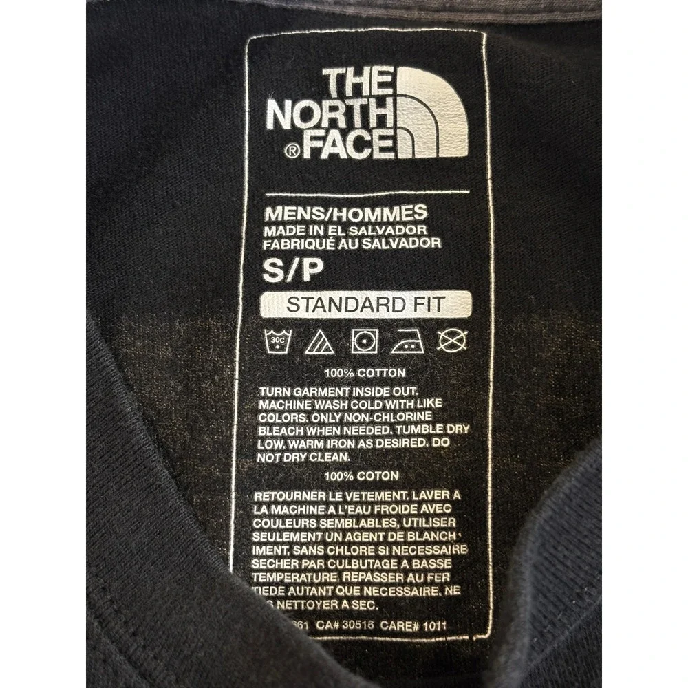 The North Face Mens‎ Small Black Short Sleeve Graphic T-Shirt Never Stop